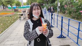 Unscripted vlogger gets creampied in Japanese uncensored video