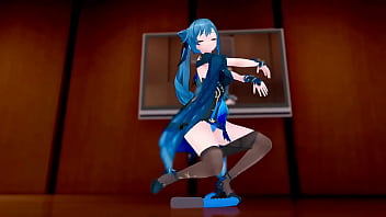 Genshin Impact Keqing Undress Dance And Nude Sex With Kaedehara Kazuha Hentai Mmd 3D Blue Hair (CLIP)