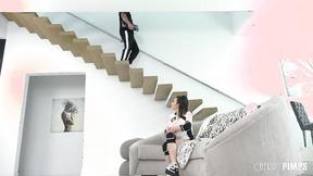 ”Latin Teen Spinner Aria Valencia Shows She Can Handle A Big Dick While Riding”