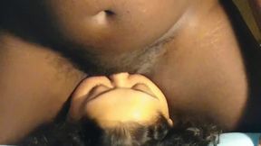 BBW drowns hung transman with gagging facefuck