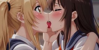 Naughty College Lesbians: Plaid Skirts, Tit Play &amp; Classroom Pussy Licking Ai Generated