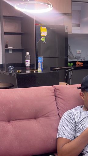 My lover pretends to be a stranger and fucks me really hard in the ass while my cuckold husband is distracted.   Clip 1