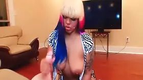 Yaya Banks Jerk & Squirt White Cum