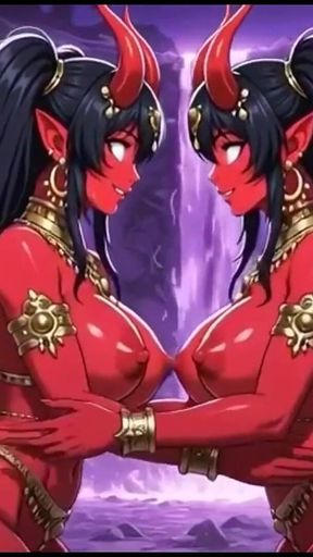 Movie, Demon Magic Purple Cave Queen Movie, Ai Animation