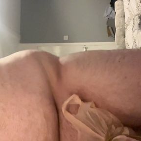 Cock and ball bondage with deep heat (icy hot) all over my cock and balls