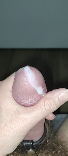 Cum shot after a few hours of gooning