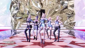 MMD MAVE - PANDORA Sexy Kpop Dance KDA Ahri Akali Kaisa Seraphine Evelynn League Of Legends 4K