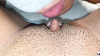 KHALESSI sixty nine - Long Clitoris Blowing Close Up LICKING till