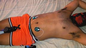 Hairy Pup Mask Electro Jock Cums Hands Free Gushing Destroyed