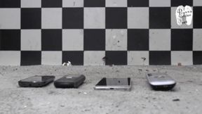 Phones under Christins metal Heels floor view