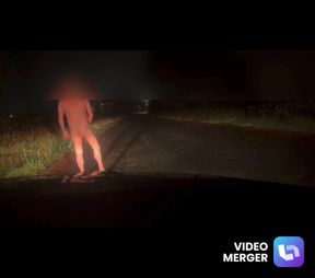 Long walk to a bin naked from my car