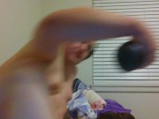 Chubby Slut Humps Toy and Shakes Ass