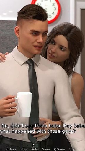 The East Block: Cuckold Convince His Girlfriend to Strip Butt Naked on a Job Meeting - Episode 6