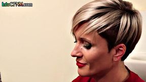 Kinky CFNM voyeur helps guy releasing himself