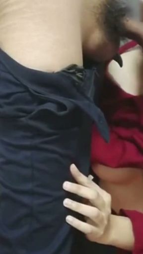 Thai Teacher-A female teacher sucks her student's cock, her breasts are covered in cum.   Clip 1