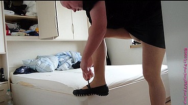 Nylonjunge testet neue Windeln ** Anziehen DWT **