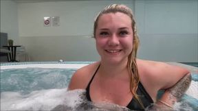 Hot Tub Hook Up ends in a Hotel Room Fuck