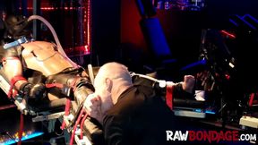 Sweaty jock Devin Franco foot licking and deepthroating in raw bondage