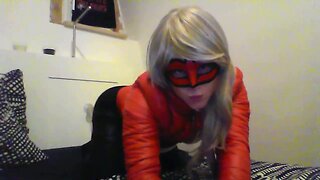 Sexy crossdresser dildo anal blowjob