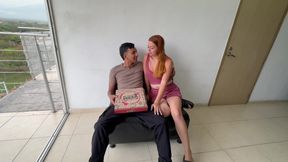 I Bought My Big Ass Latina Girlfriend a Pizza with a Very Special Flavor, and She Lets Me Put My Huge Cock in Her Tight Ass.