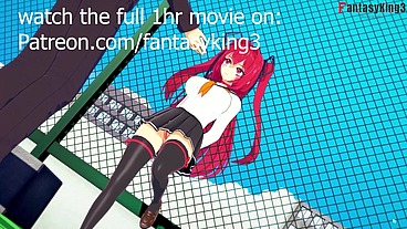 Shinmai Maou NTR Testament - Mio Naruse and Chisato Hasegawa Love traingle Hentai NTR
