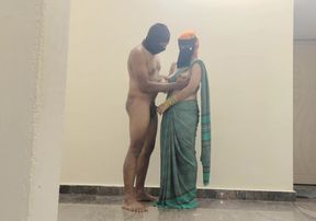 Milf muslim Hijab girl hot in doggy style im saree with romantic guy