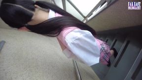 Delicate Gulp Bliss with a Tiny-curve Dark Haired Tease on a Sweet Oral Date Part 2