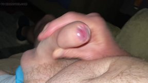 Uncut penis ejaculation