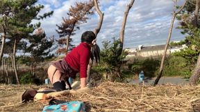 Self-training No. 68: Public Beach Tackle Pussy Exposure