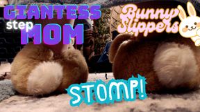 Giantess Step-Mom Bunny Slippers Stomp