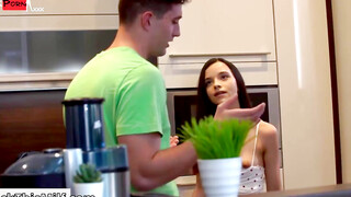Petite-Teen's First Time Anal with Older Brother - Taboo Sibling Fantasy
