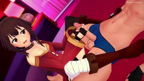 Megumin quiere jugar con una gran polla en el hotel del amor (hentai) (sin censura) (versi&oacute_n adulta)