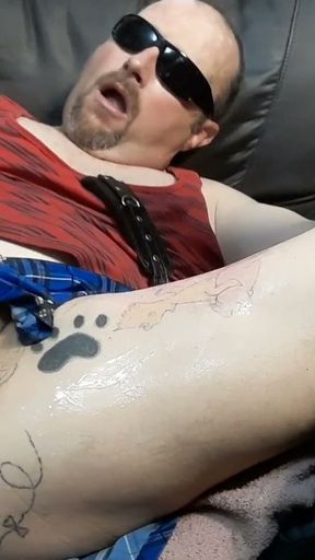 Double dildo stretching my ass ryan743 butt slut   Clip 1