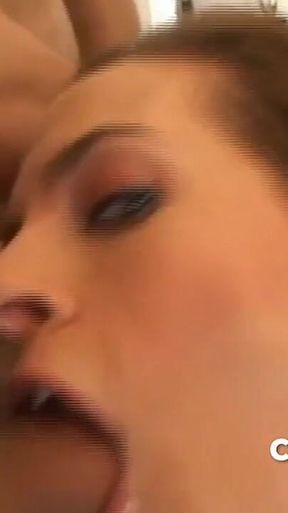 Double Penetration Bareback for This Girl Bitch Used by 2 Big Dicks Boys and Anal Destroy