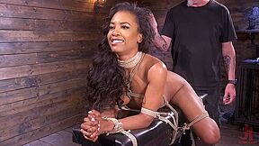 Ajaa Xxx In Brand New Ebony Slut Demi Sutra Gets Tied And Tormented
