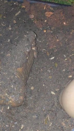 Backyard Barefoot Mud Fun