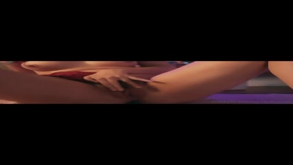 Piccola dai capelli blu si tocca