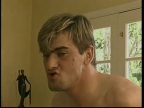 Sexy chick fucked creamed by 2 cock sucking guys who take dick in ass