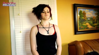 Slim Brunette Coed Marcie Tattoo Solo Toys Masturbation!