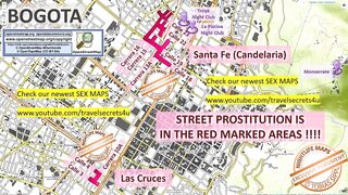 Bogota, Colombia, Sex Map, Street Prostitution Map, Rubs Parlours, Brothels,