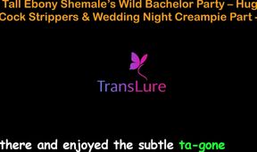 English Audio Sex Story - Tall Ebony Shemale’s Wild Bachelor Party - Huge Cock Strippers & Wedding Night Creampie - 1