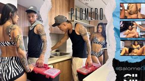 Asking politely, I take it: 'The plumber visits me and I get penetrated'