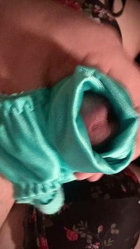 Cum Hard in Well Worn Used Satin Panties Compilation