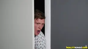 Caught Masturbating, Petite Ebony Evi Rei Gets Fucked Doggy Style Hardly