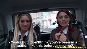 European Bitches Get Pov Sucked On The Go