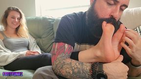 Classic Tickling Clip - Worshipping my Girlfriend's Best Friend's Perfect Feet (FULL version)