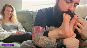 Classic Tickling Clip - Worshipping my Girlfriend's Best Friend's Perfect Feet (FULL version)
