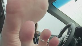 Car feet while it’s raining