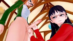 Persona 5 Futaba X Persona 4 Yukiko (3d Hentai)