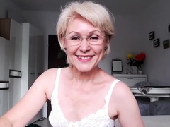 granny shy lingerie cam